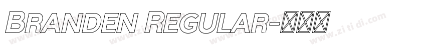 Branden Regular字体转换